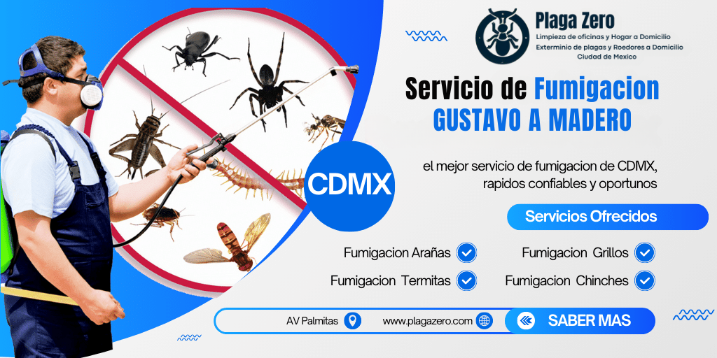 4 SERVICIO DE FUMIGACION EN GUSTAVO A MADERO